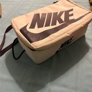 Nike Cream and Brown Bag
